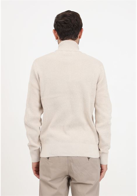 Beige turtleneck sweater for men SELECTED HOMME | Knitwear | 16087985OATMEAL