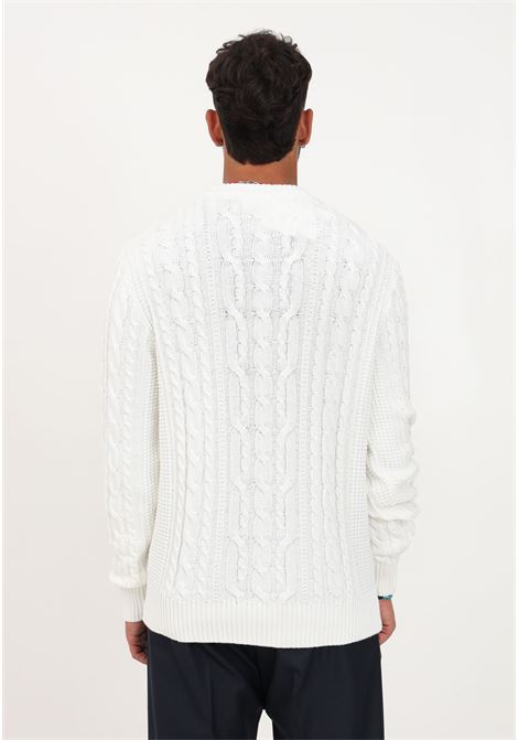 Maglione bianco dalla texture variegata da uomo SELECTED HOMME | Maglieria | 16090716EGRET