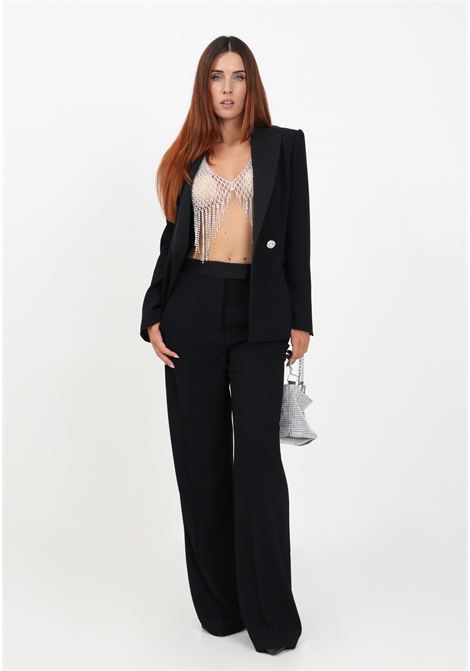 Pantalone elegante nero da donna SIMONA CORSELLINI | Pantaloni | A23CEPA030-01-TENV00080003