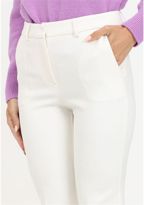 Pantaloni bianchi da donna a sigaretta SIMONA CORSELLINI | Pantaloni | A23CPPA028-01-TCAD00210653