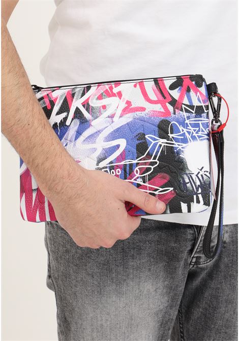 Men's pocket square with central compartment and zip closure SPRAYGROUND | Bags | 910B5714NSZ.