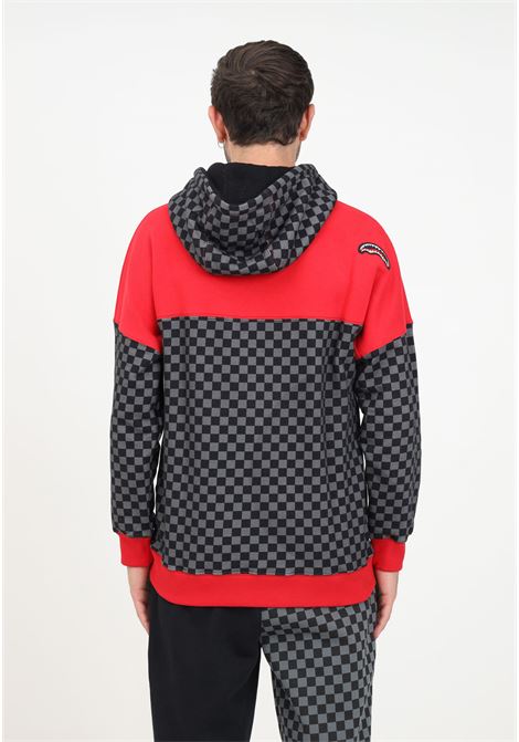 Patterned sweatshirt with logo and hood for men SPRAYGROUND | Hoodie | SP249BLKWBLACK