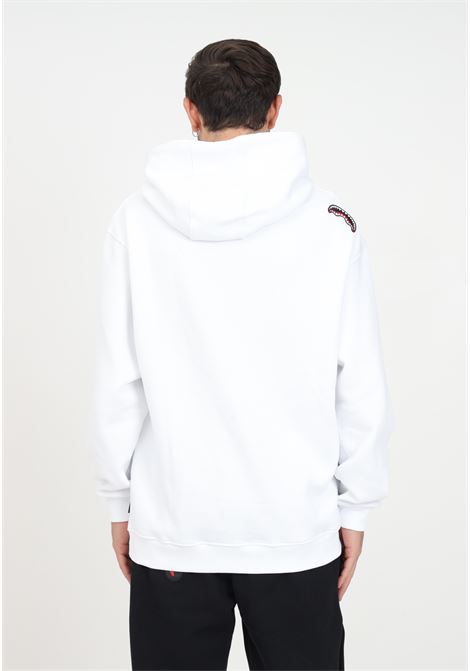 White hooded sweatshirt with men's print SPRAYGROUND | Hoodie | SP364WHTWHITE