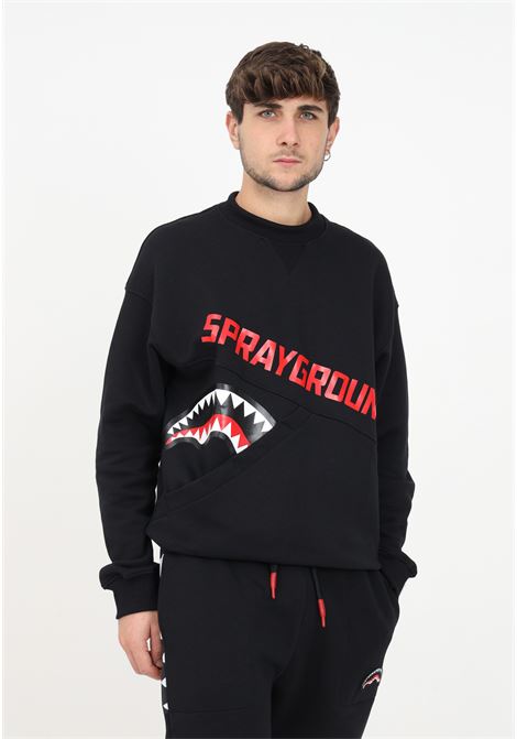 Black sweatshirt with men's print SPRAYGROUND | Hoodie | SP365BLKBLACK
