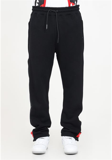 Black sweatpants with buttons for men SPRAYGROUND | Pants | SP366BLKBLACK