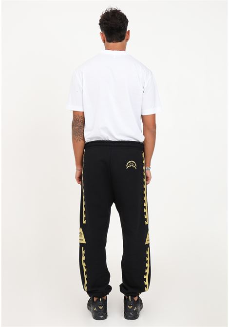 Black and gold men's tracksuit trousers SPRAYGROUND | Pants | SP412.