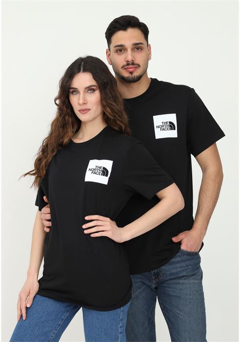 Black casual t-shirt for men and women with logo THE NORTH FACE | T-shirt | NF00CEQ5JK31JK31
