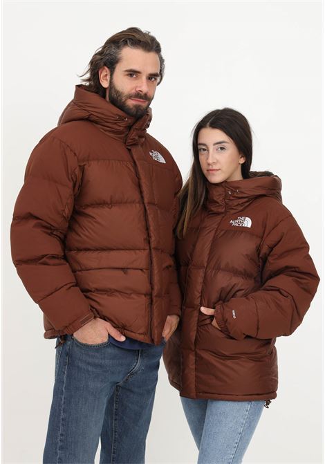 Brown down jacket for men and women with logo embroidery THE NORTH FACE | Jackets | NF0A4QYX6S216S21