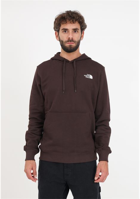 Brown sweatshirt with hood and print for men THE NORTH FACE | Hoodie | NF0A7X1JI0I1I0I1