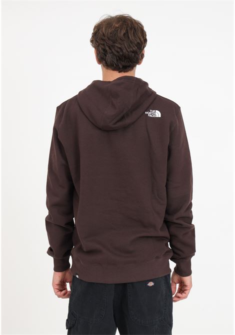 Brown sweatshirt with hood and print for men THE NORTH FACE | Hoodie | NF0A7X1JI0I1I0I1