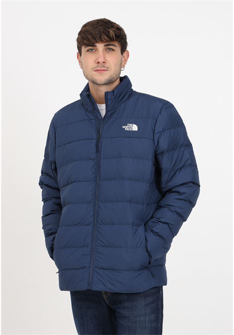 Blue quilted down jacket with men's logo THE NORTH FACE | Jackets | NF0A84HZ8K218K21