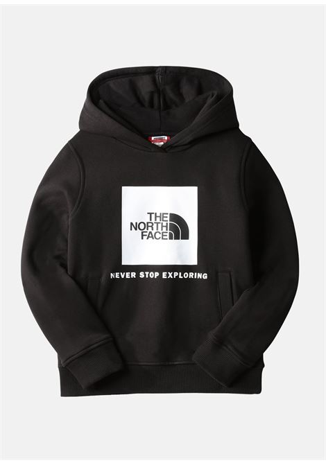Drew Peak black hooded sweatshirt for boys and girls THE NORTH FACE | NF0A855BJK31JK31