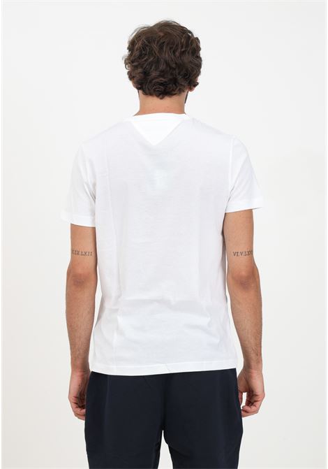 T-shirt bianca da uomo con logo TOMMY HILFIGER | T-shirt | MW0MW32119YBRYBR