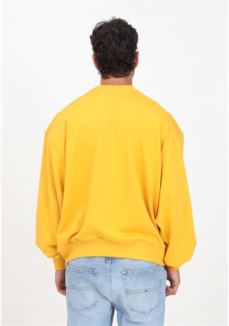 Men's yellow college crewneck sweatshirt TOMMY JEANS | Sweatshirt | DM0DM16804KEMKEM