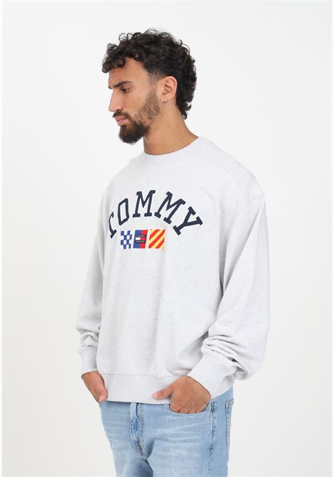 Gray Archive sweatshirt for men TOMMY JEANS | Sweatshirt | DM0DM16816PJ4PJ4