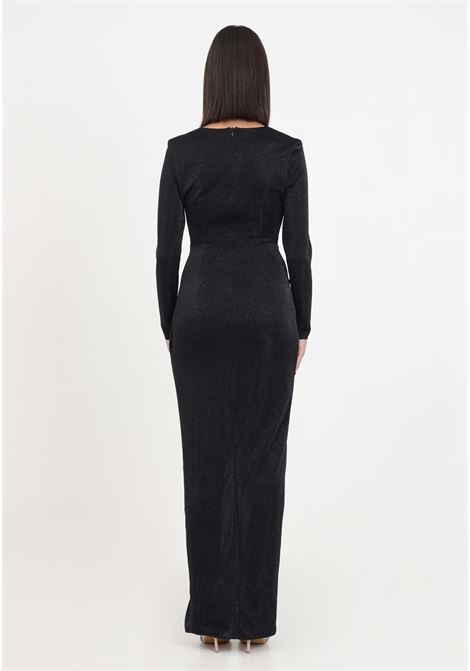 Women's black glitter dress VALERIA MAZZA | Dresses | 322 ABITO GLITTER051