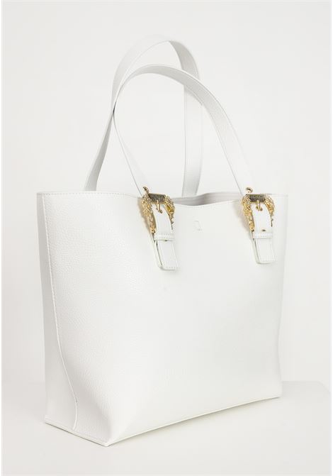 White women's shopper with baroque buckles VERSACE JEANS COUTURE | Bag | 74VA4BF9ZS413003