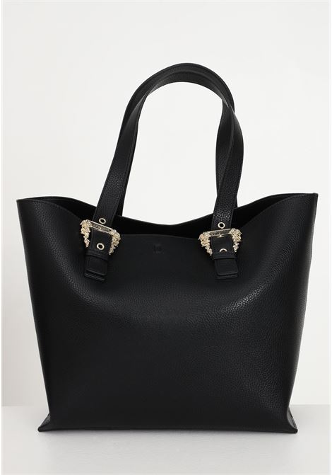 Black shopper for women with baroque buckles VERSACE JEANS COUTURE | Bag | 74VA4BF9ZS413899