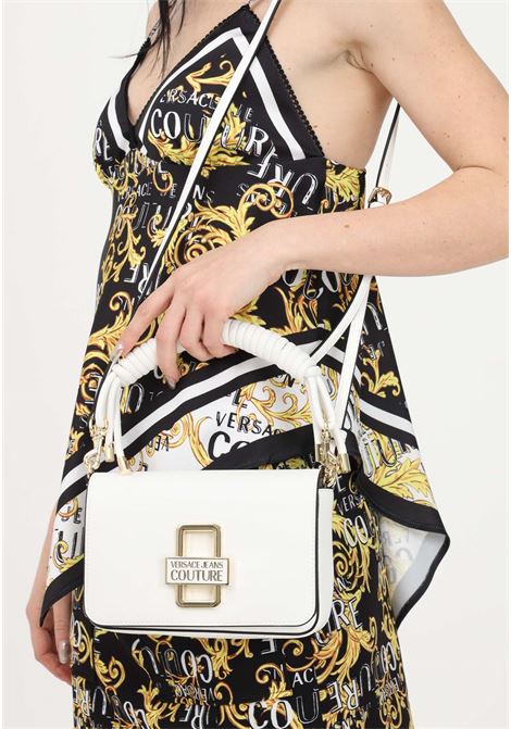 Women's white shoulder bag with logo VERSACE JEANS COUTURE | Bag | 74VA4BR1ZS585003
