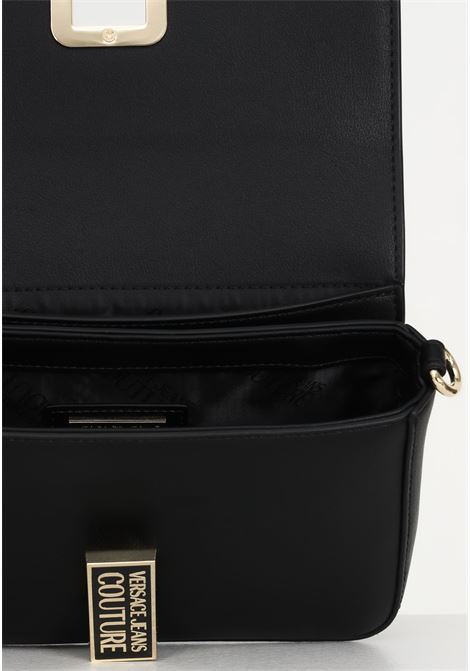 Women's black shoulder bag with logo VERSACE JEANS COUTURE | Bag | 74VA4BR1ZS585899