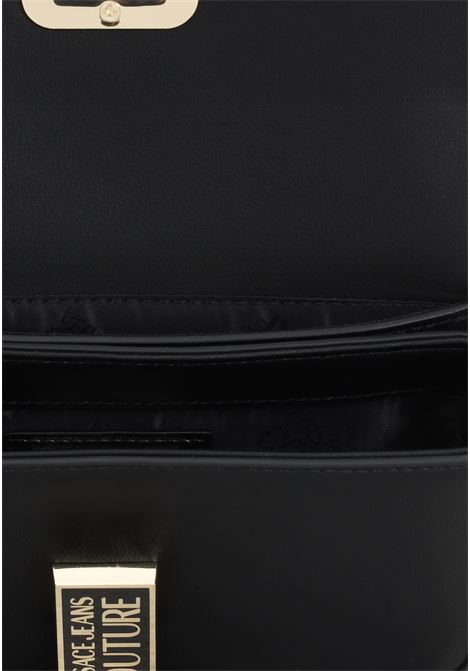 Women's black shoulder bag with front logo VERSACE JEANS COUTURE | Bag | 74VA4BR2ZS585899