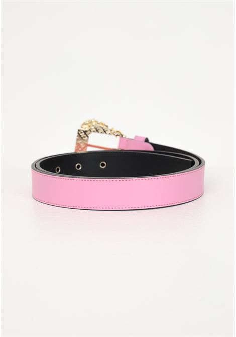 Pink women's belt with logoed baroque buckle VERSACE JEANS COUTURE | Belt | 74VA6F0171627443