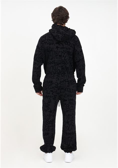 Black sweatpants with men's logo VERSACE JEANS COUTURE | Pants | 75GAA315FS095899