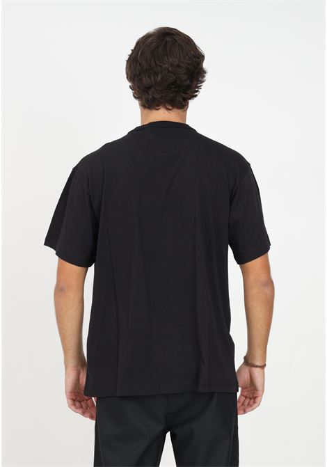 T-shirt nera con stampa logo da uomo VERSACE JEANS COUTURE | T-shirt | 75GAHT05CJ00TG89