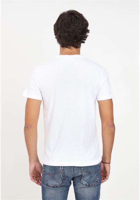 T-shirt bianca con logo da uomo VERSACE JEANS COUTURE | T-shirt | 75GAHT06CJ00TG03