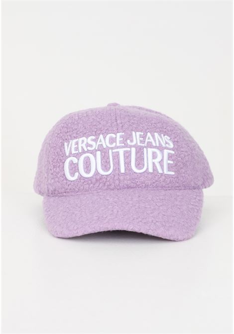 Wisteria hat with visor and logo for men and women VERSACE JEANS COUTURE | Hats | 75GAZK24ZS801QE4