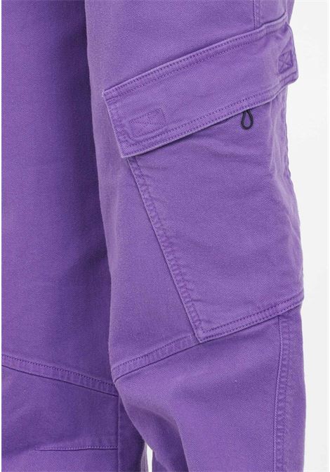 Purple cargo jeans with big pockets for women VERSACE JEANS COUTURE | Jeans | 75HAB104EW002TC2308