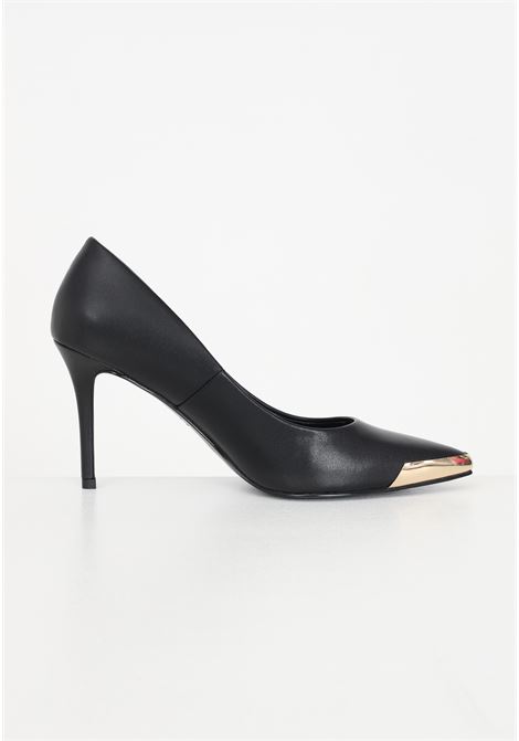 Black pumps with contrasting tip for women VERSACE JEANS COUTURE | Party Shoes | 75VA3S50ZP127899