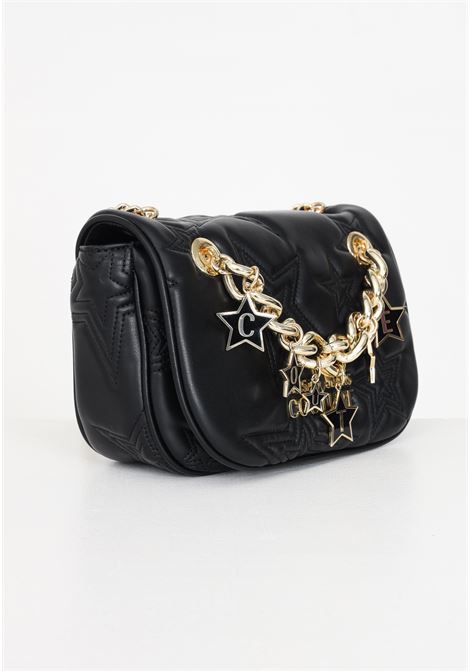 Black quilted Stars shoulder bag for women VERSACE JEANS COUTURE | Bags | 75VA4BC1ZS806899