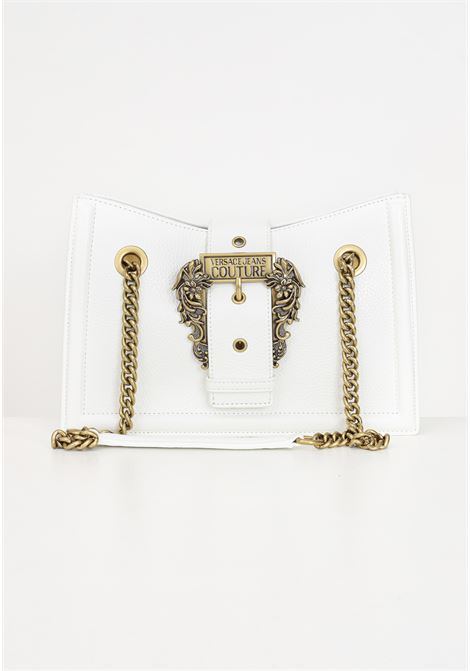 White shoulder bag with buckle for women VERSACE JEANS COUTURE | Bags | 75VA4BFEZS413003