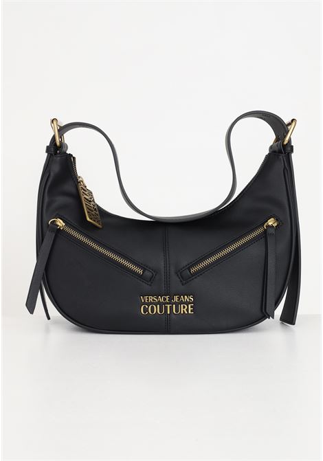 Black faux leather shoulder bag for women VERSACE JEANS COUTURE | Bags | 75VA4BG4ZS413899