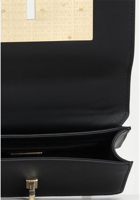 Black shoulder bag with logo plaque for women VERSACE JEANS COUTURE | Bags | 75VA4BL1ZS467899