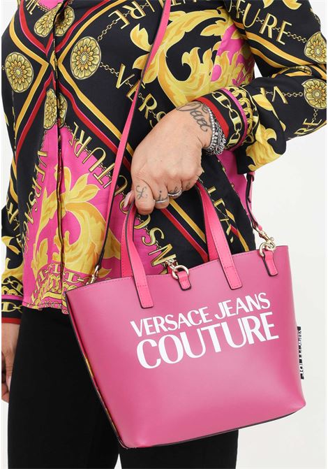 Fuchsia tote bag with women's print VERSACE JEANS COUTURE | Bags | 75VA4BZ2ZS807QH1