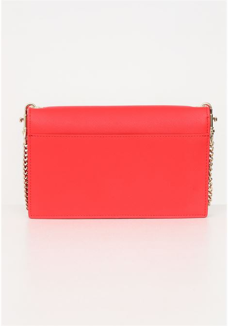 Coral colored wallet with logo and shoulder strap for women VERSACE JEANS COUTURE | Wallets | 75VA5PL6ZS467514