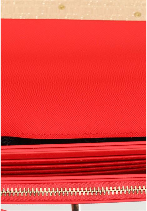 Coral colored wallet with logo and shoulder strap for women VERSACE JEANS COUTURE | Wallets | 75VA5PL6ZS467514