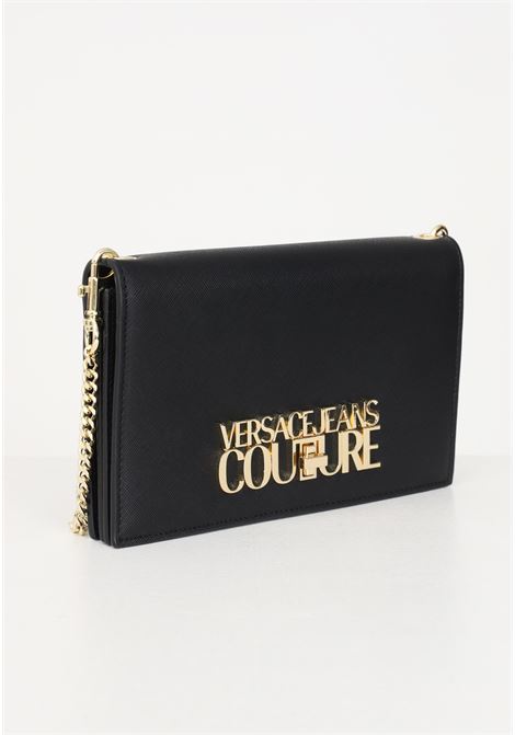 Black wallet with metal logo for women VERSACE JEANS COUTURE | Wallets | 75VA5PL6ZS467899
