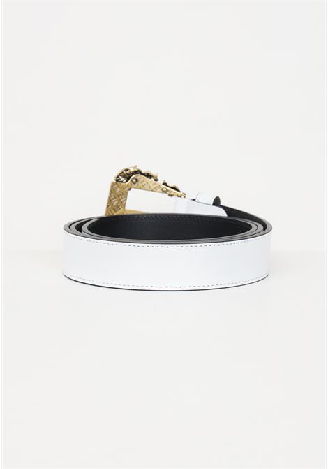 White belt with baroque buckle for women VERSACE JEANS COUTURE | Belts | 75VA6F0171627003