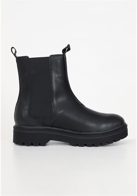 Black leather Chelsea boots for men VERSACE JEANS COUTURE | Ancle Boots | 75YA3S47ZS899899