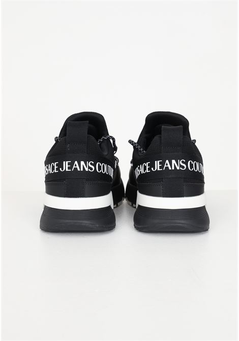 Black sneakers with logo application for men VERSACE JEANS COUTURE | Sneakers | 75YA3SA5ZS914899