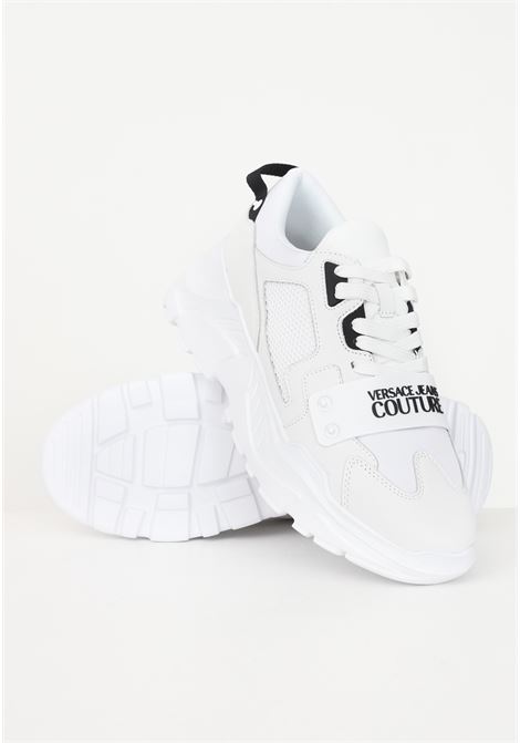 White sneakers with inserts for men VERSACE JEANS COUTURE | Sneakers | 75YA3SC4ZP325003