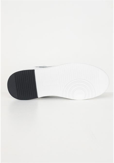 Sneakers bianche e nere chain couture in pelle da uomo VERSACE JEANS COUTURE | Sneakers | 75YA3SJ4ZP353MD7