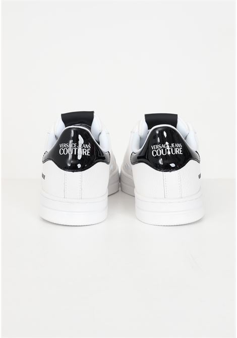 White sneakers with logo application for men VERSACE JEANS COUTURE | Sneakers | 75YA3SK1ZP332L02