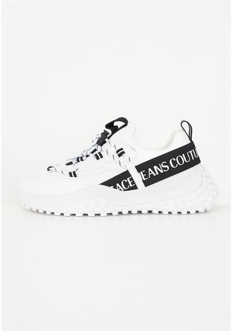 White sneakers with men's print VERSACE JEANS COUTURE | Sneakers | 75YA3SN2ZS918003