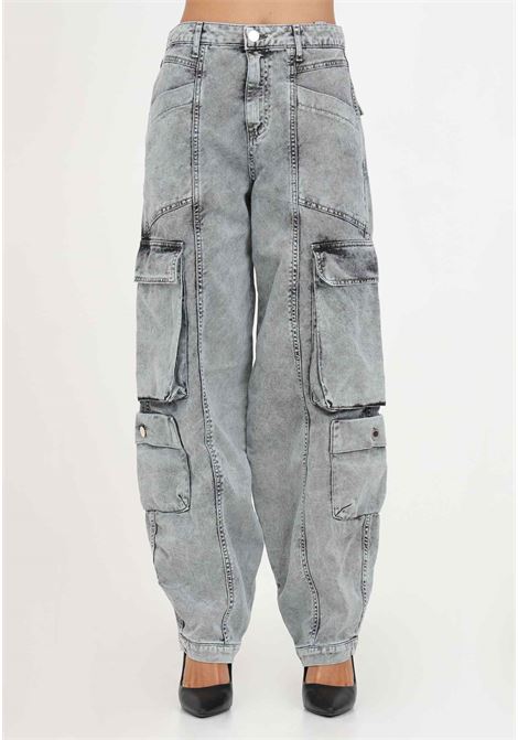 Jeans cargo con tasconi da donna VICOLO | Jeans | DR5026A DENIM GRIGIO