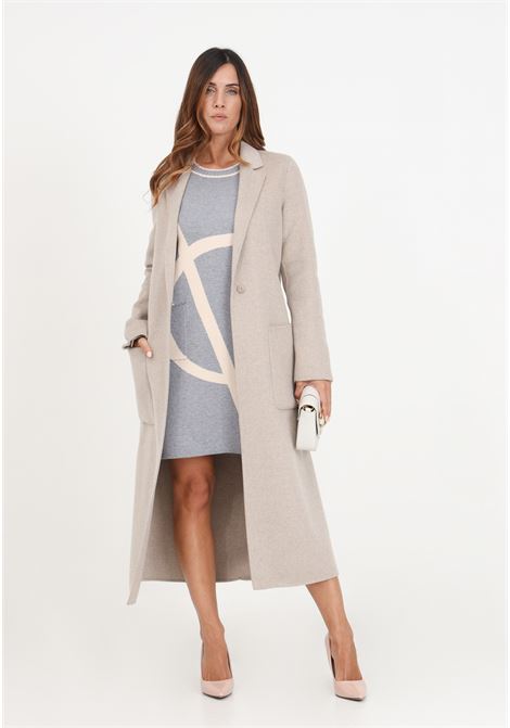 Dove gray coat for women in wool blend VICOLO | Coat | TR0002RL