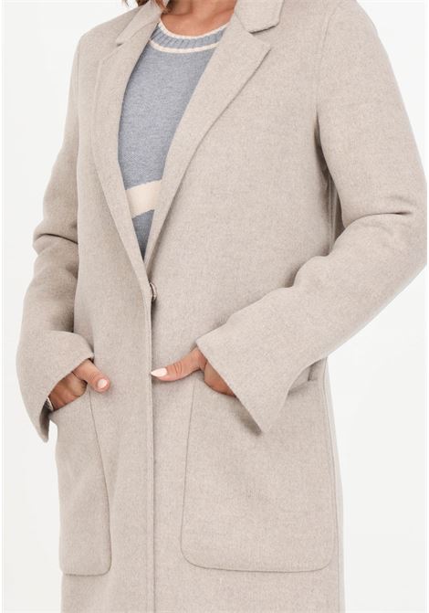 Dove gray coat for women in wool blend VICOLO | Coat | TR0002RL